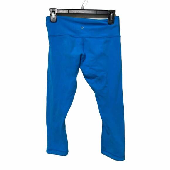 Lululemon Blue Reversible Crop Leggings Size‎ 6 - Picture 5 of 5